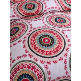 2/3 Pcs Bohemian National Style Geometric Pattern Comfy Bedding Set Duvet Cover Pillowcase