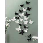 4 Colors 3D Resin Butterfly for Wall Poster HOME Decoration TV Back ground Wall Decoration Resin Artware Stickers