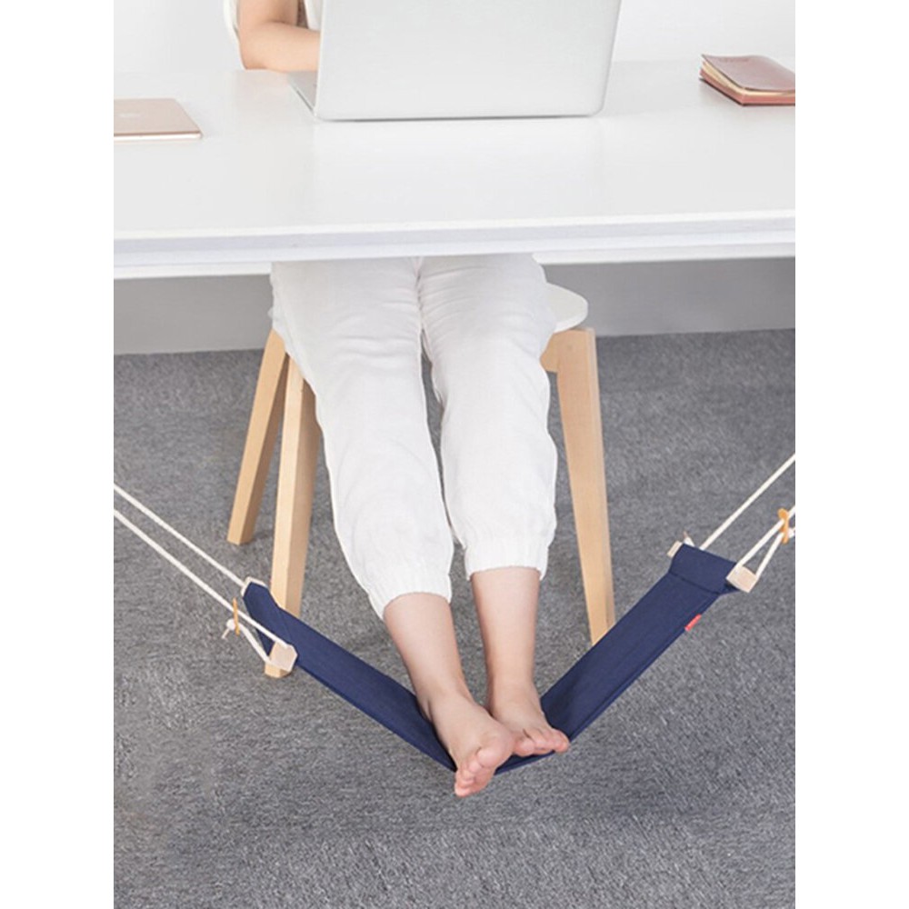 Adjustable Mini Foot Hammock Portable Desk Foot Stool Home and Office Foot Rest Stands