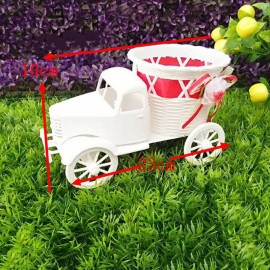 Artificial Flower Container Tricycle Bike Design DIY Basket For Flower Plant Home Weddding Decor