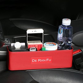 Car Seat Gap Storage Box Multi-function Leather Car box trash Water Cup Holder