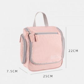 Cosmetic Bag Travel Wash Bag Candy Color Small Ear Wash Bag Solid Color Hook Wash Bag