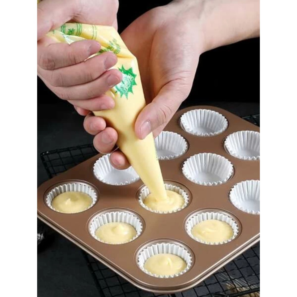 Gotham Steel Bakeware Copper Muffin Baking Pan Nonstick – 12 Cup Cupcake Baker