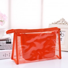 Honana BX-112 Waterproof PVC Cosmetic Bags Two-piece Suit Net Travel Makeup Transparent Bag