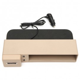 Multifunctional Car Seat Gap Storage Box USB Wireless Charge Phone Holder