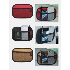 Multifunctional Vehicle Mobile Phone Storage Net Pocket Sticky Car Seat Back Portable Car Storage Bag
