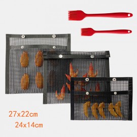 Non-Stick Mesh Grilling Bag For Outdoor Picnic Tool  Non-Stick BBQ Bake Bag Barbecue Accessories