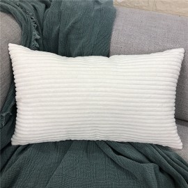 Nordic Simple Solid Color Corduroy Cushion Cover Nordic Style Sofa Rectangular Pillowcase